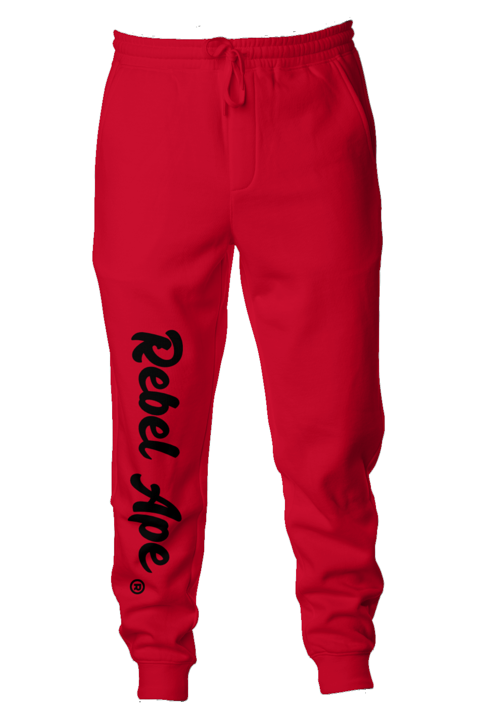 Rebel Ape Signature Midweight Fleece Joggers (Red/Black)
